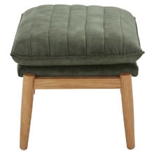 Olive Green Aldric Velvet Ottoman